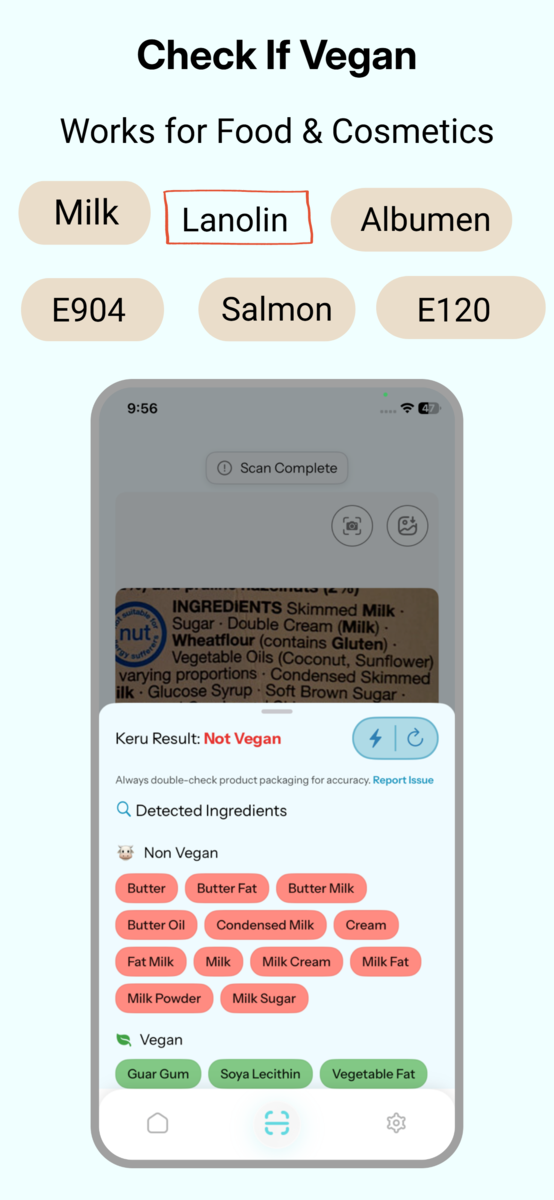 Vegan Checker App Keru
